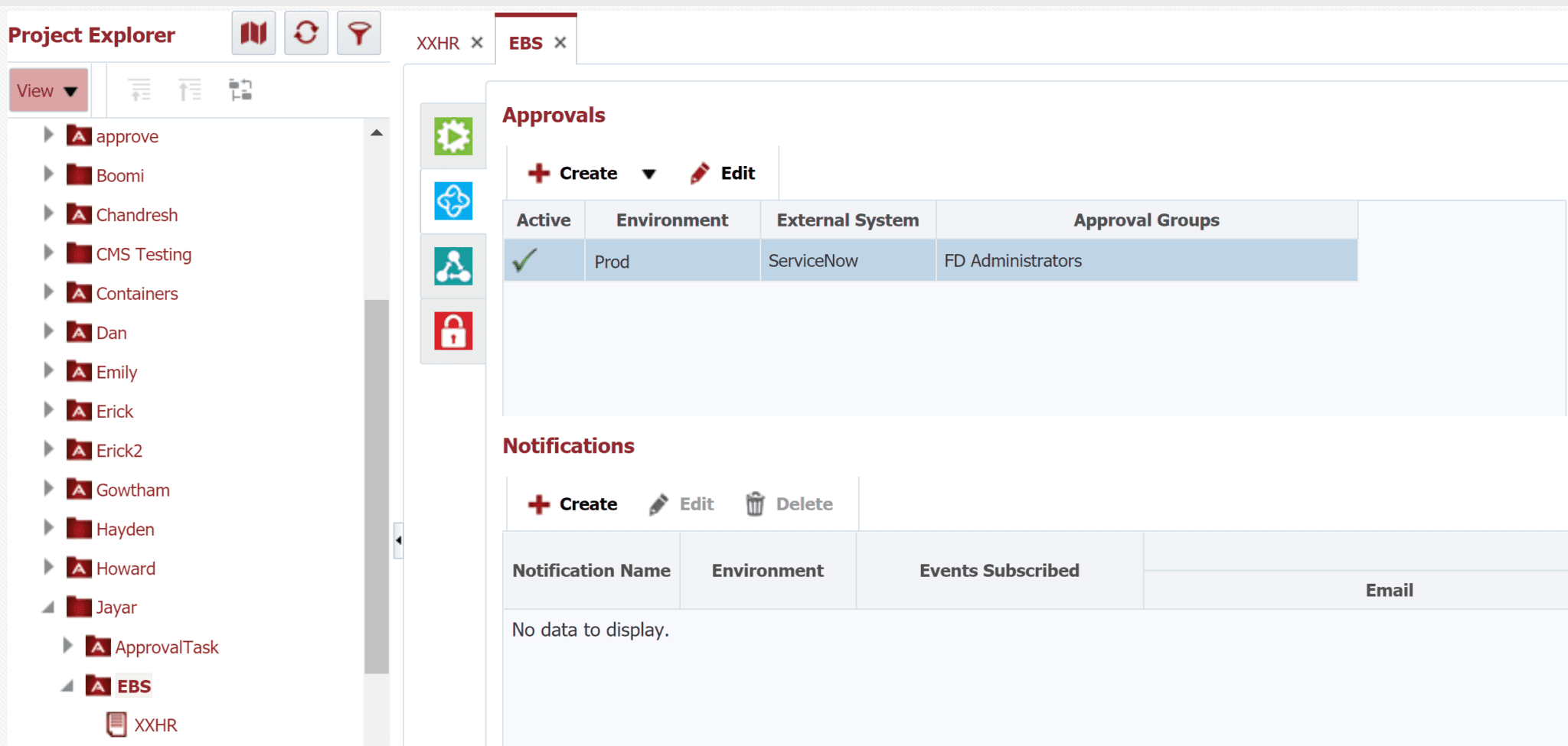 Approval in the Production environment in FlexDeploy Project Package