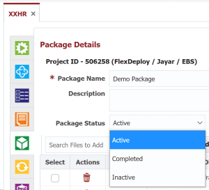 The 3 Package Options in FlexDeploy Project Package