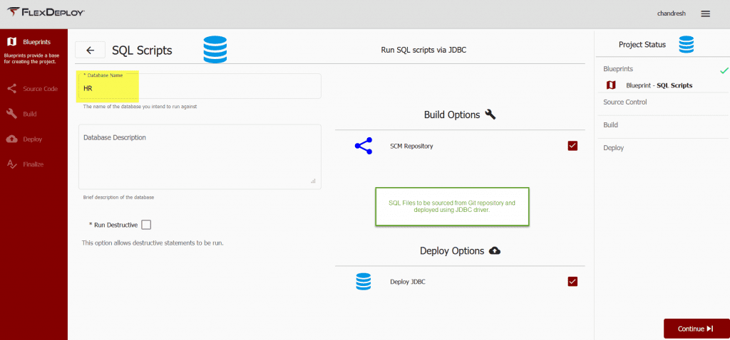 Naming the Database