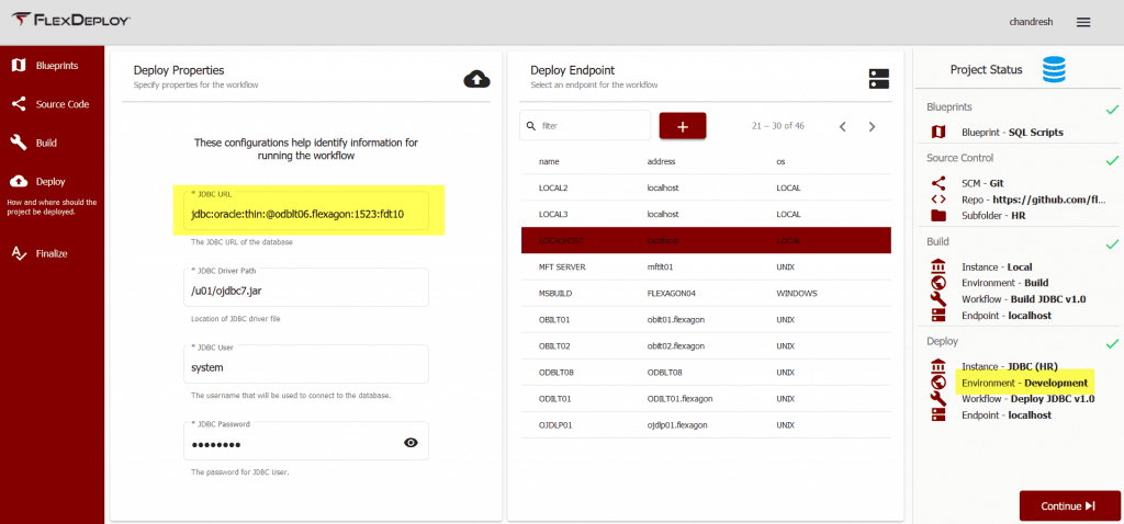 Entering the Details into the JDBC Plugin