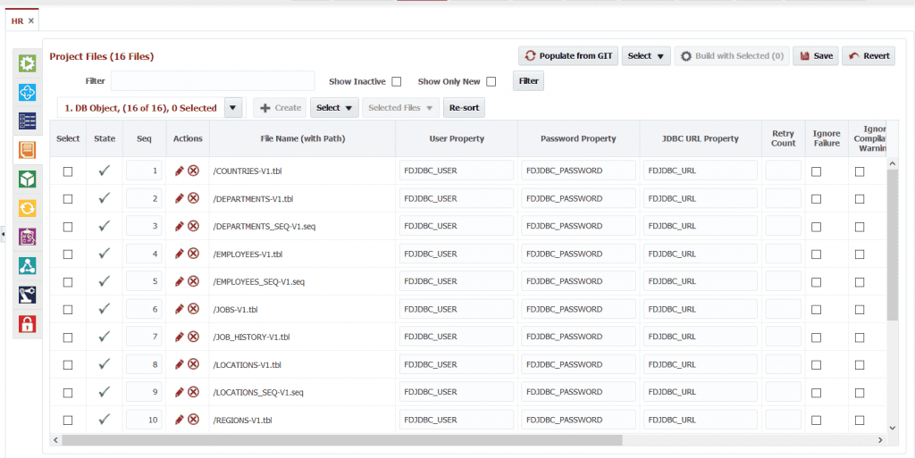 Files from the Git Repository