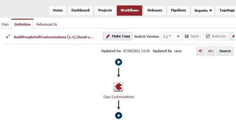 PeopleSoft Build Workflow in FlexDeploy