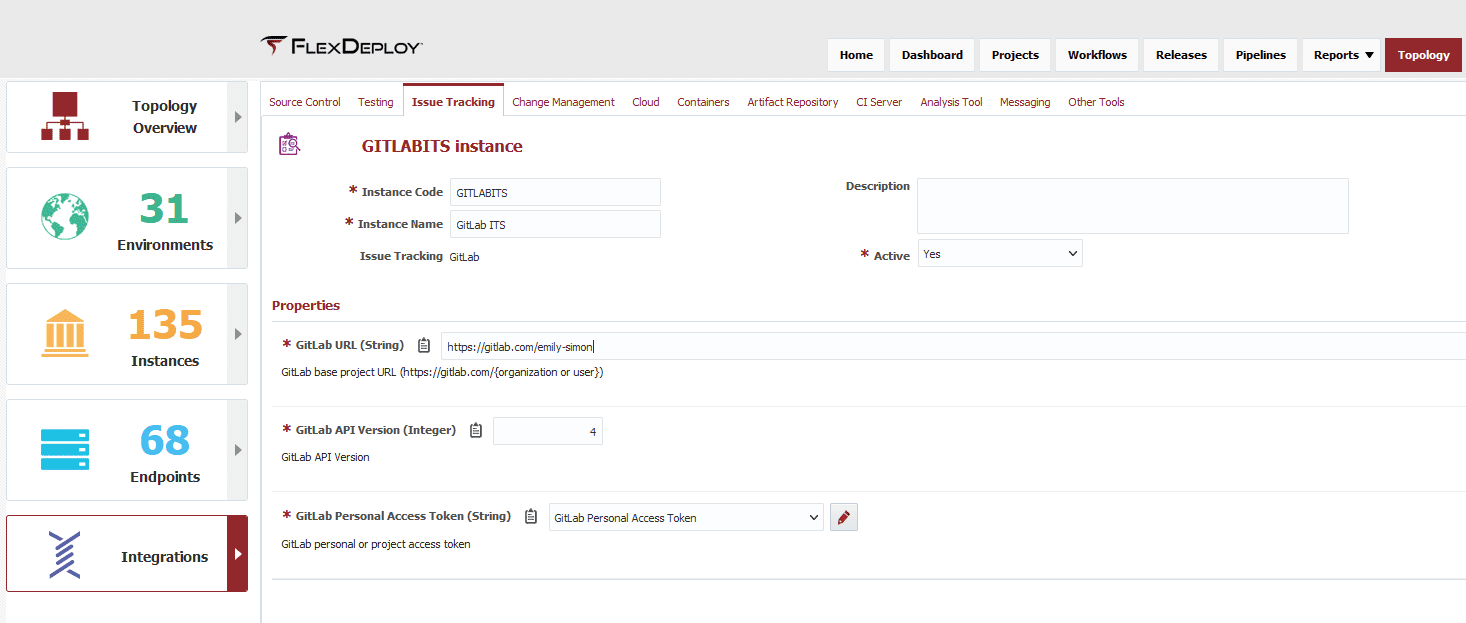 GitLab Issue Tracking Instance
