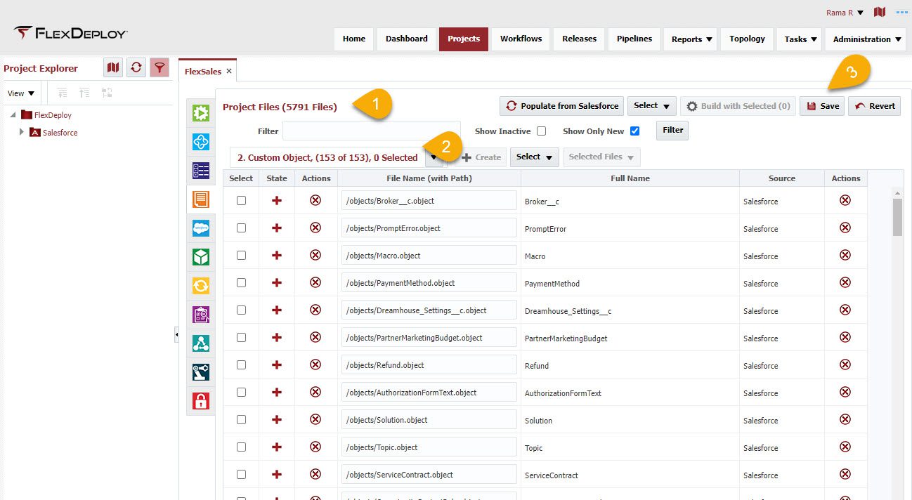 Salesforce Files populated in FlexDeploy
