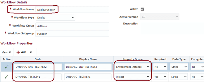 Application Setting and Connection String need to be created in Workflow Properties with the relevant Property Scope.