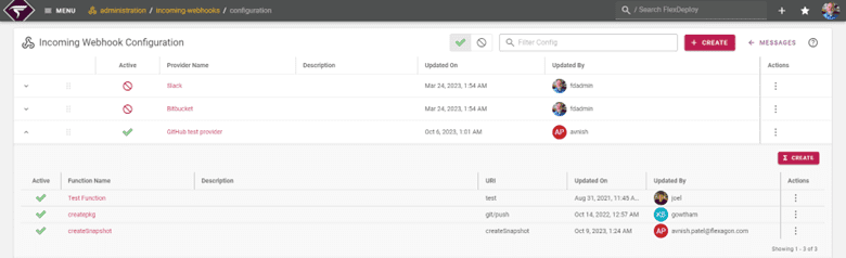 Combined Webhook Providers and Functions