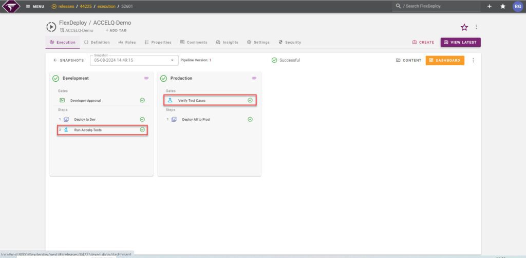 Add a quality gate in your pipeline to automate actions based on ACCELQ test results.