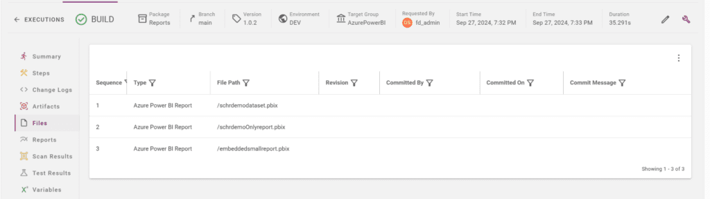 FlexDeploy Build Execution Files