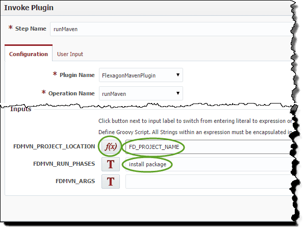 Spring Maven - Invoke Maven Step