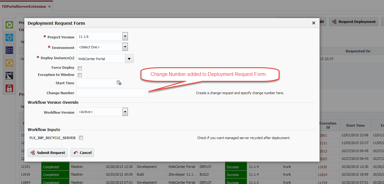 FlexFieldOnDeploymentRequestForm
