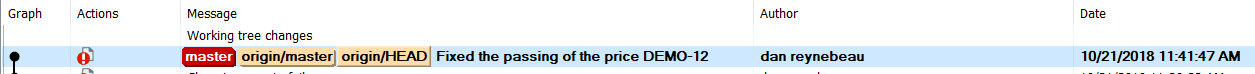 When you commit a change your Jira ticket is automatically updated.