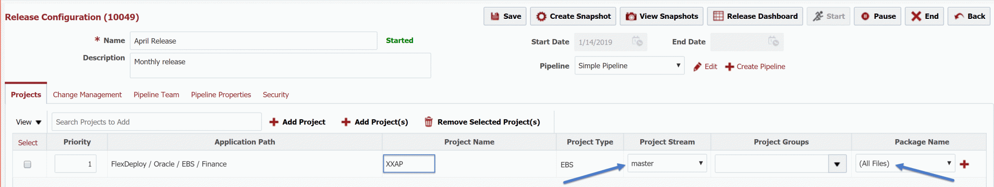 Adding Package to a Release