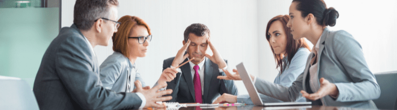 Arguing in meeting