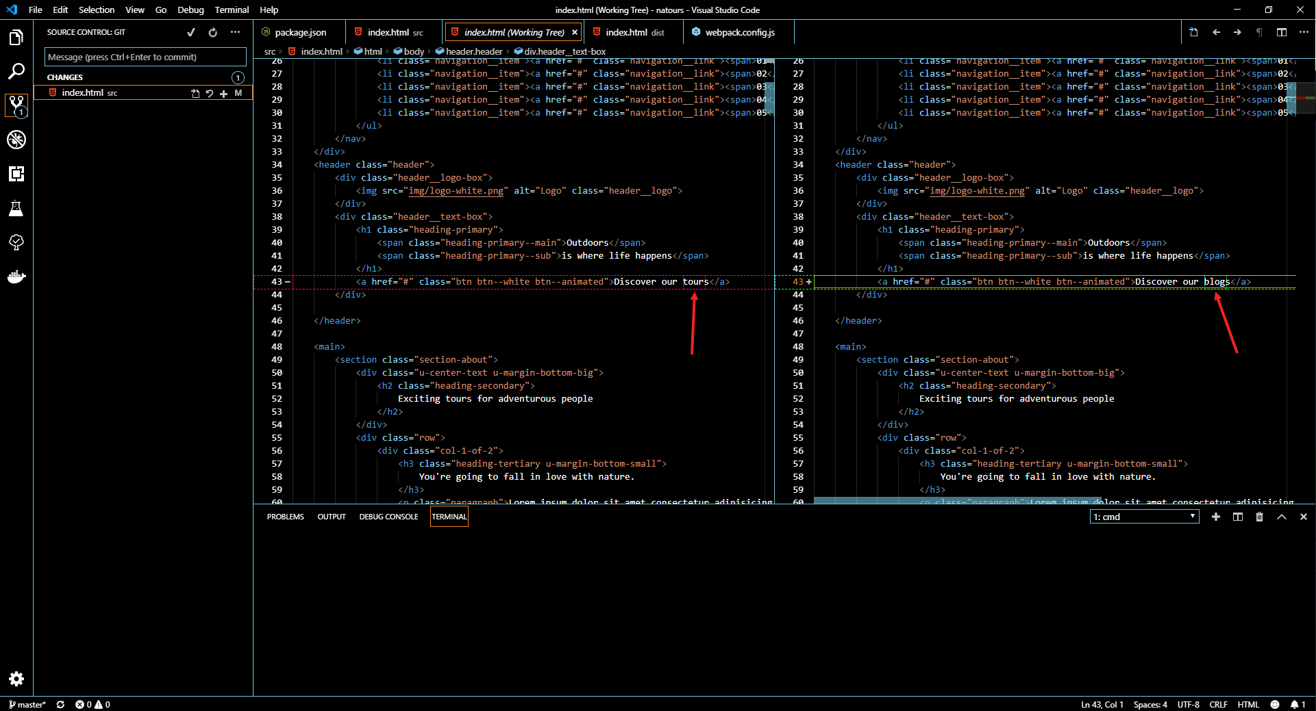 Source code change