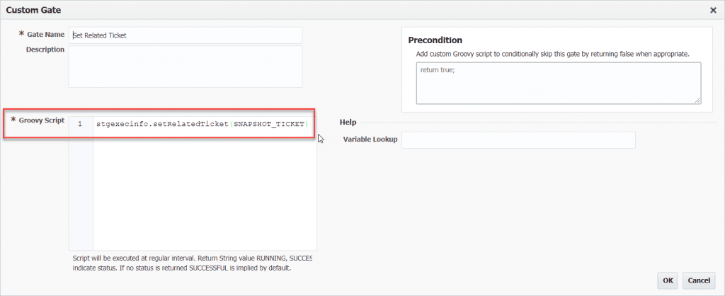 The Set Related Ticket Gate in FlexDeploy
