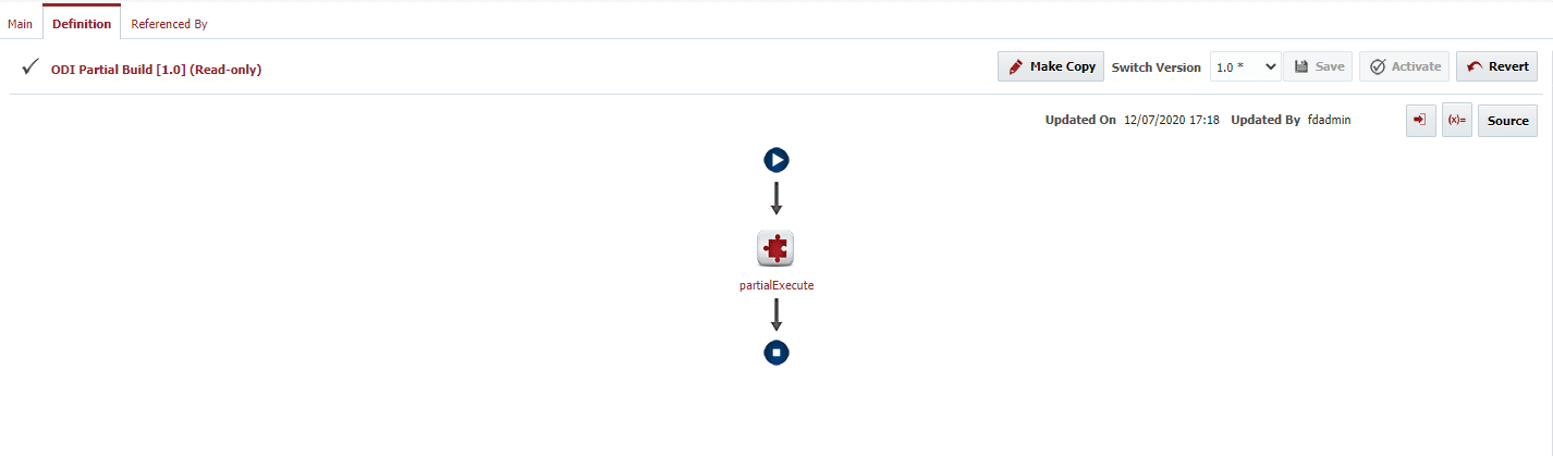 An ODI Partial build workflow