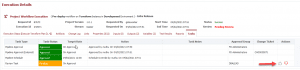 Execution details for FlexDeploy's Pre-Deploy workflow