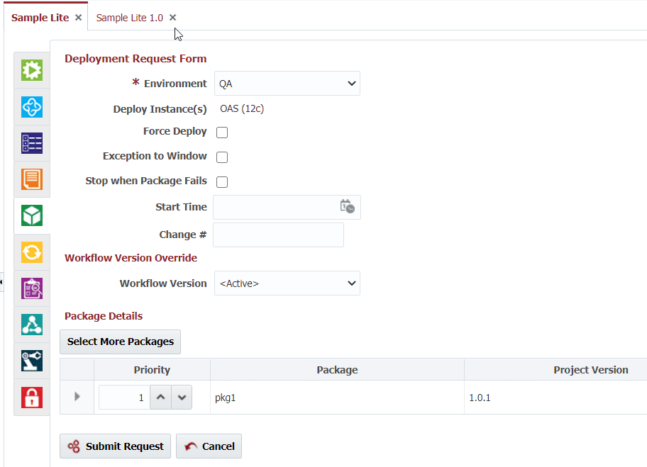 Deployment Request Form