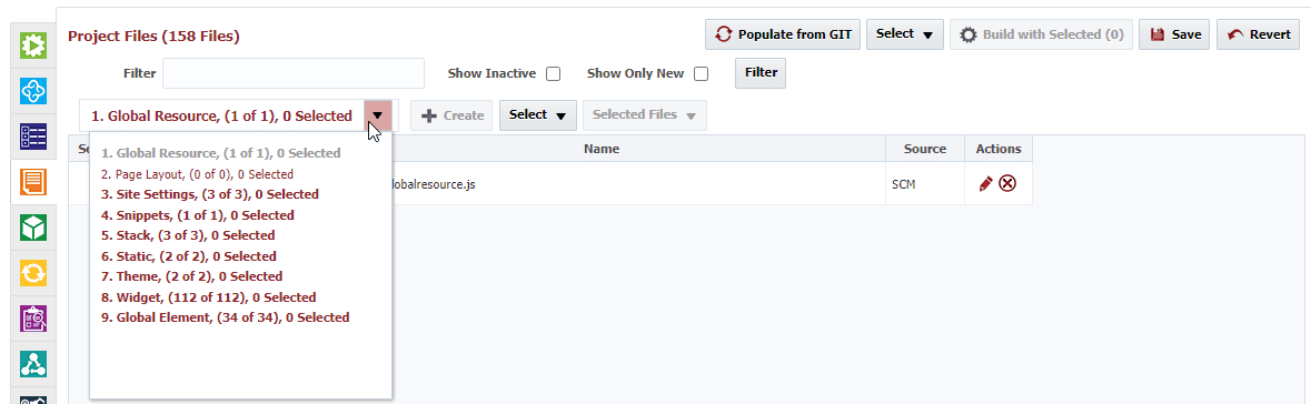 Populate your files from SCM.