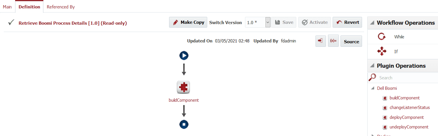 Build workflow for the Boomi plugin
