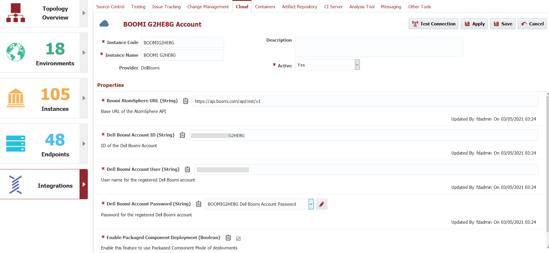 Integration with the Dell Boomi AtomSphere platform