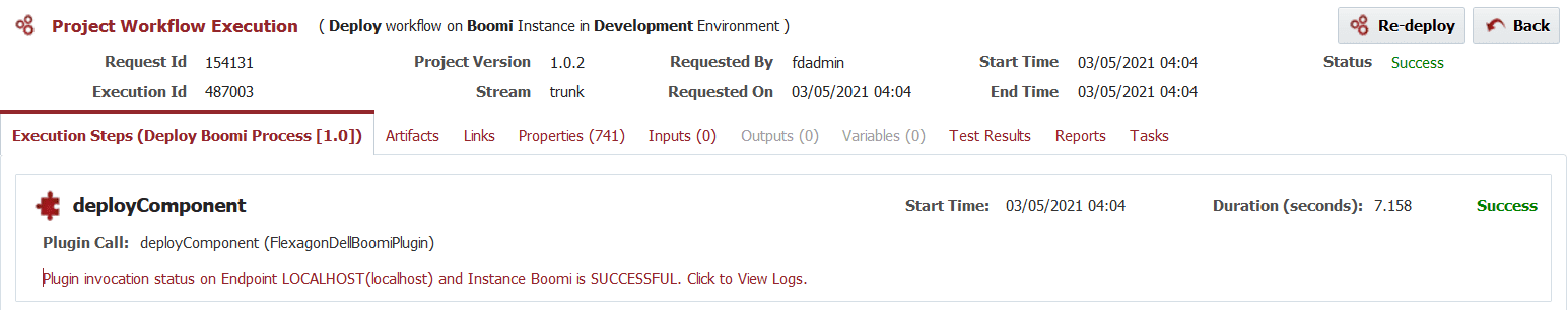 Project Workflow Execution