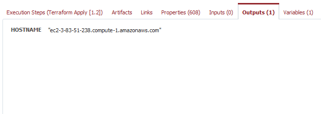 hostname output