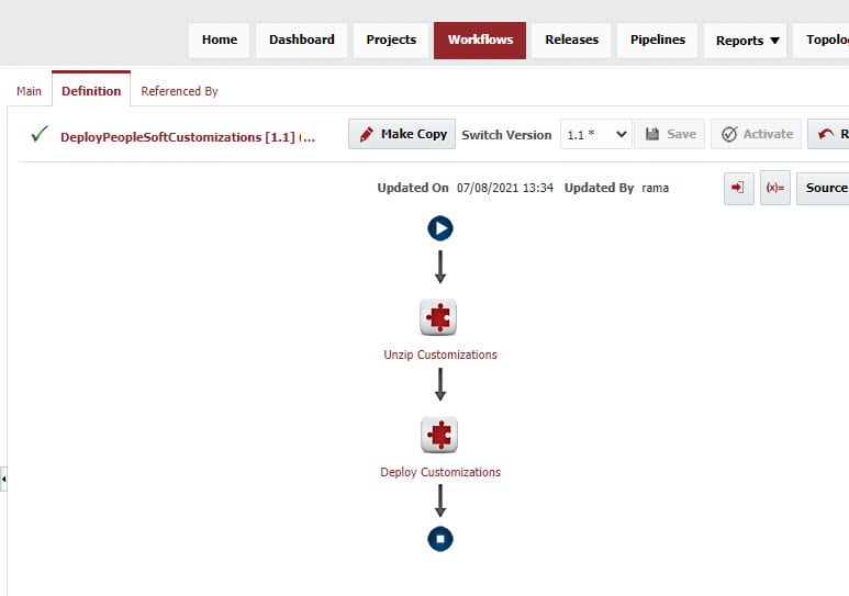 PeopleSoft Deploy Workflow in FlexDeploy