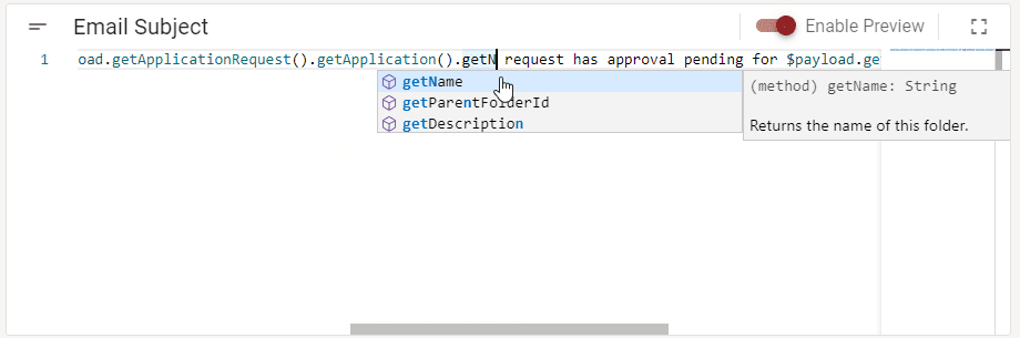 Object options