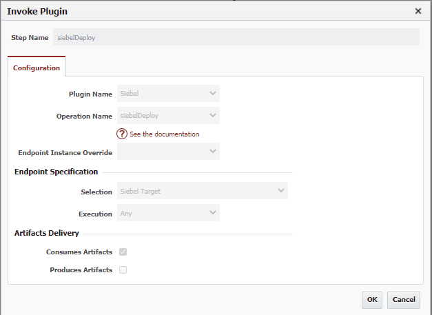 Siebel Deploy configuration