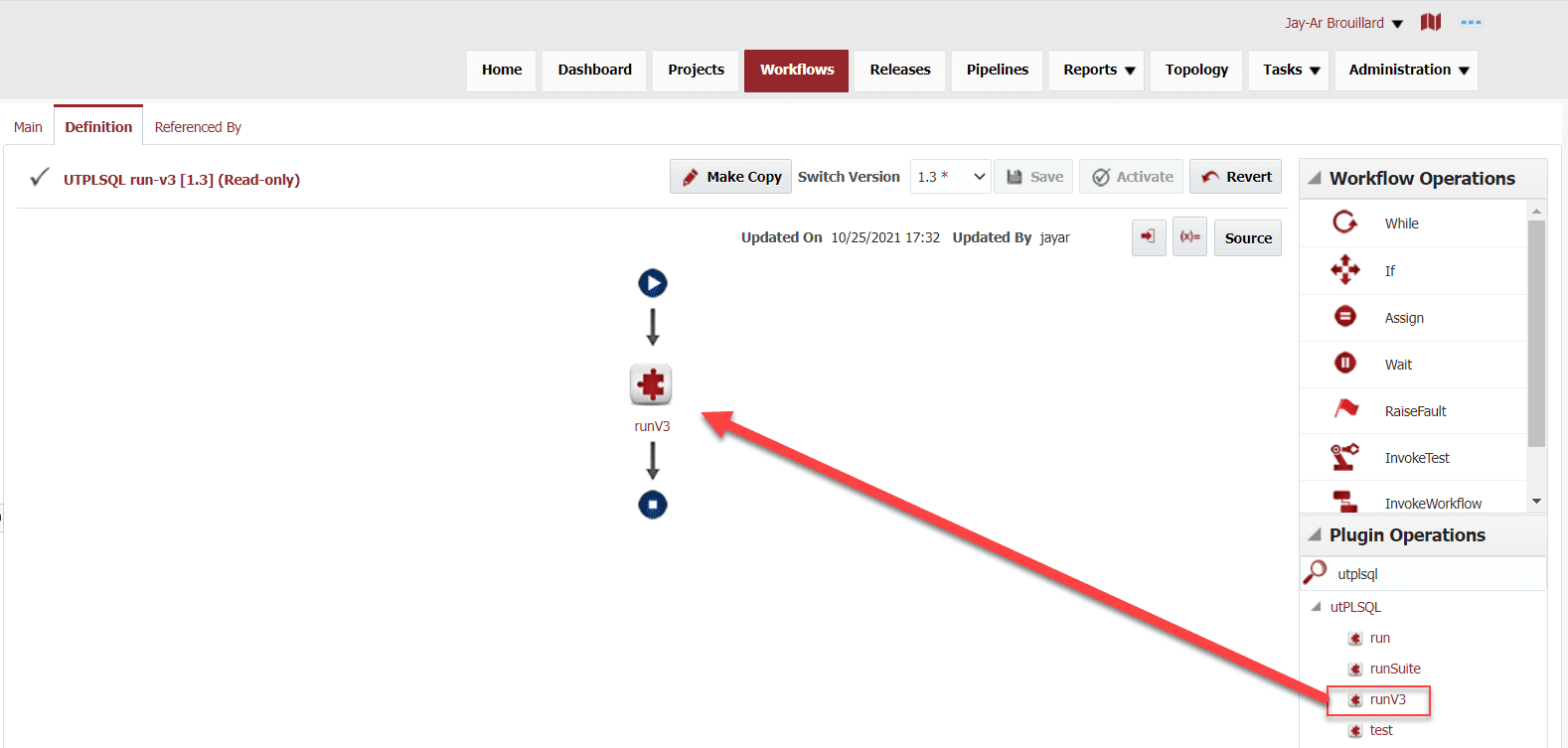 Workflow Definition in FlexDeploy