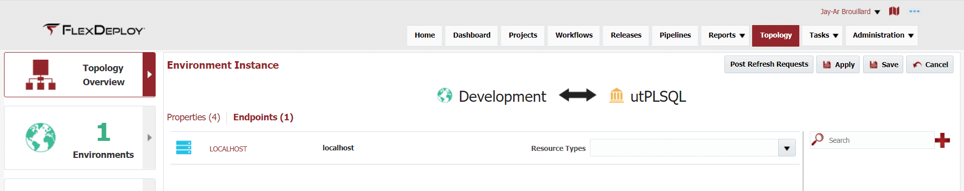 Endpoint set in FlexDeploy