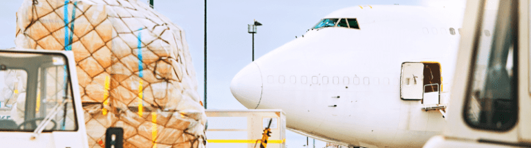 Airplane parked at airport