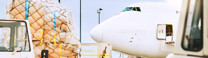 Airplane parked at airport
