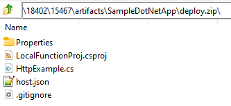 To perform a remote build, the vanilla codebase (without any compilation or executable files) needs to be inside the archive as shown below.