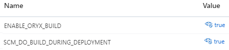 Once the Remote Build flag is set, the plugin internally sets two Application Setting properties inside FunctionApp so that Azure itself does the compilation.