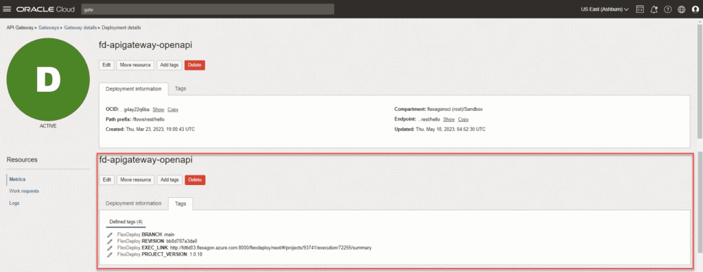 FlexDeploy Oracle API Gateway Plugin - API Deployment